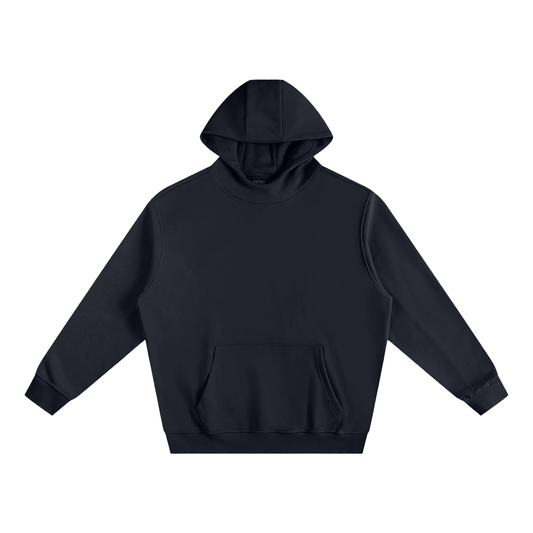 Plain Fleeced High Neck Hoodie