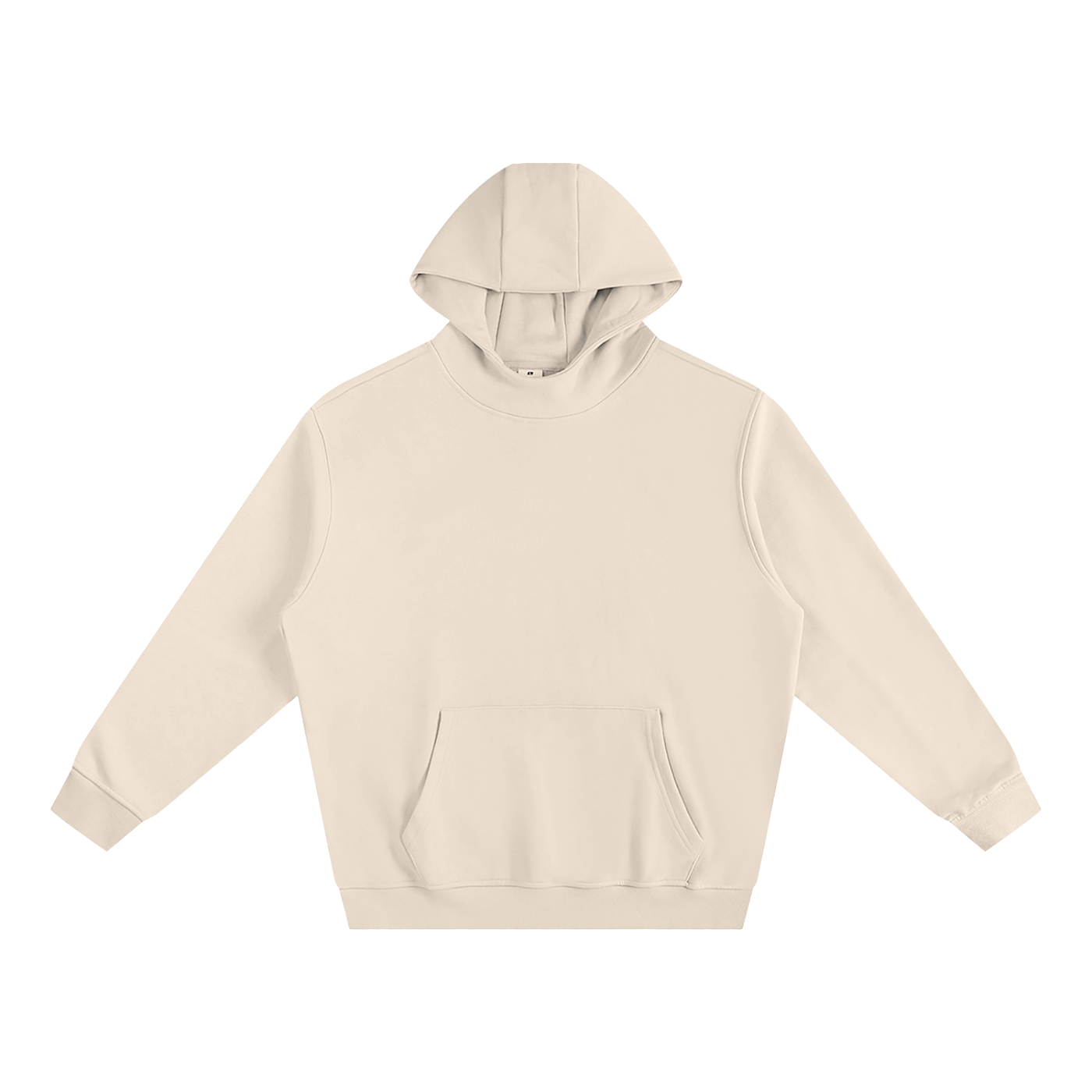 Plain Fleeced High Neck Hoodie
