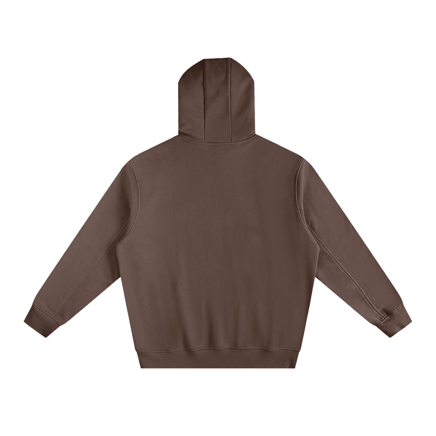 Plain Fleeced High Neck Hoodie