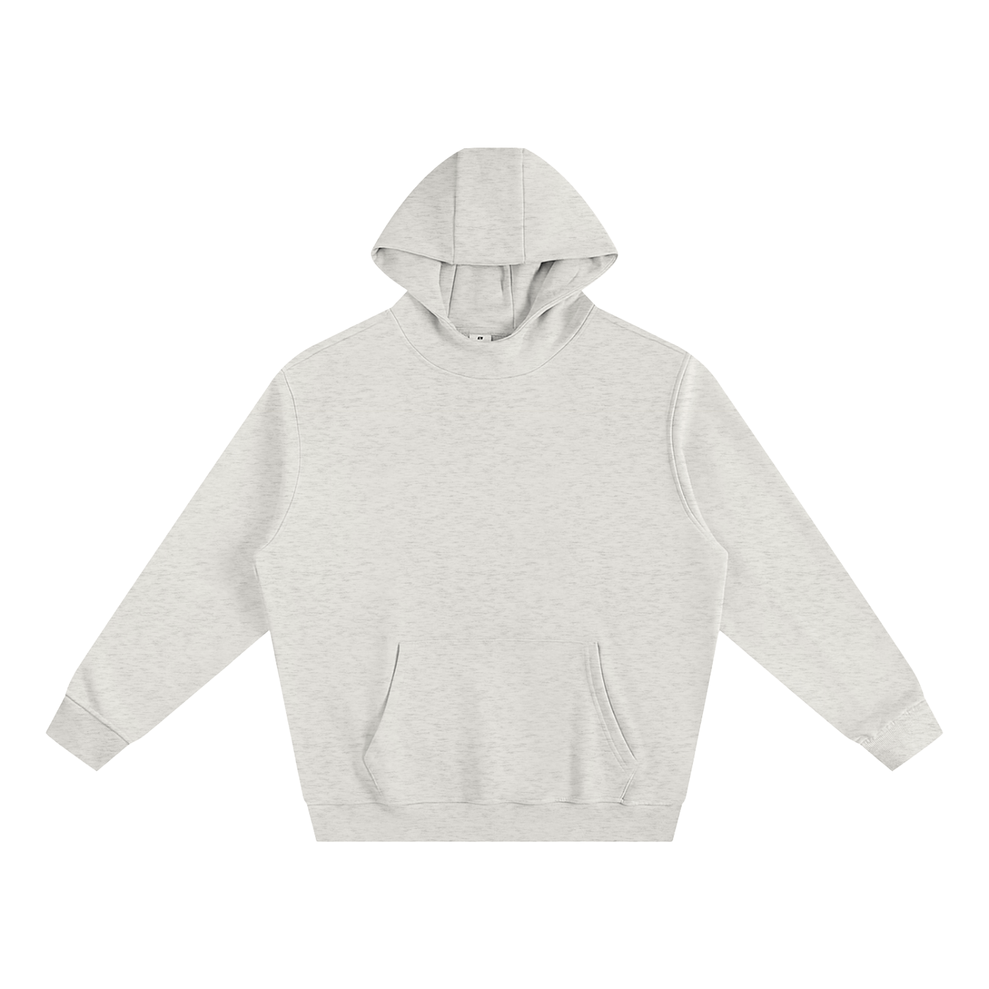 Plain Fleeced High Neck Hoodie