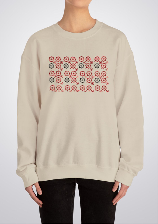 Zeenat Embroidered Crewneck Sweatshirt