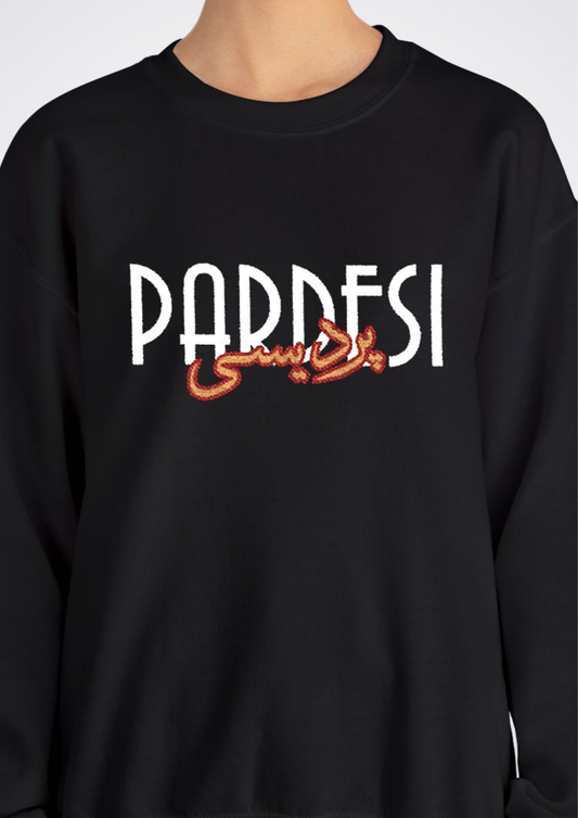 پردیسی Embroidered Crewneck Sweatshirt — Pardesi
