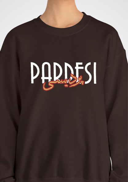 پردیسی Embroidered Crewneck Sweatshirt — Pardesi