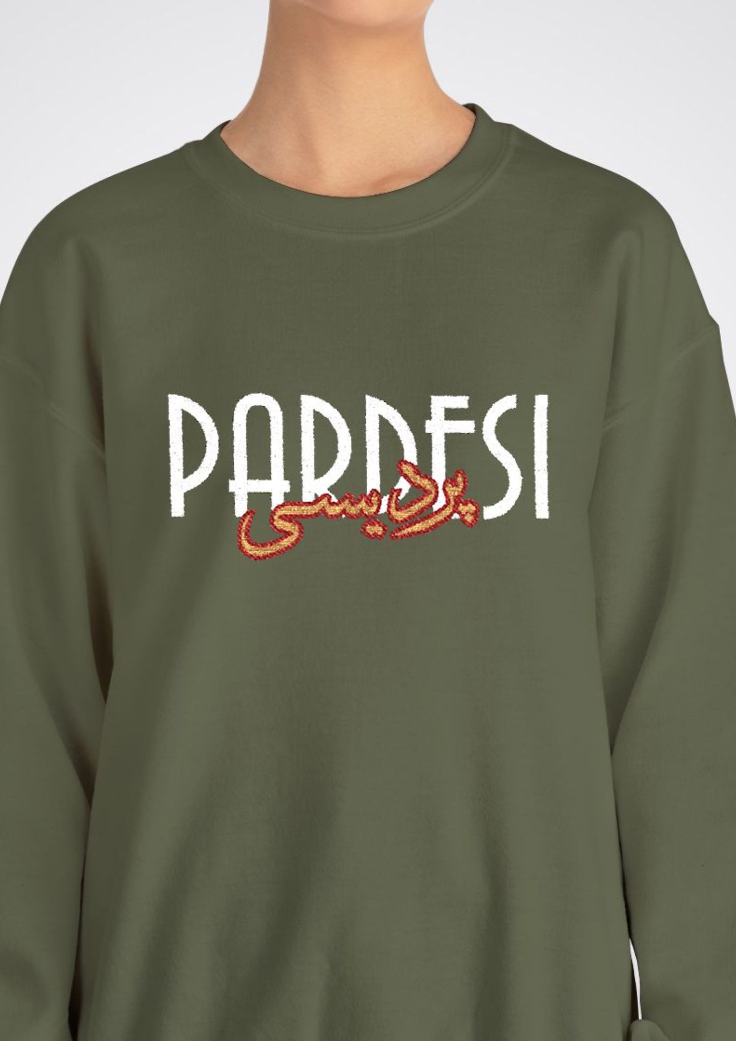 پردیسی Embroidered Crewneck Sweatshirt — Pardesi