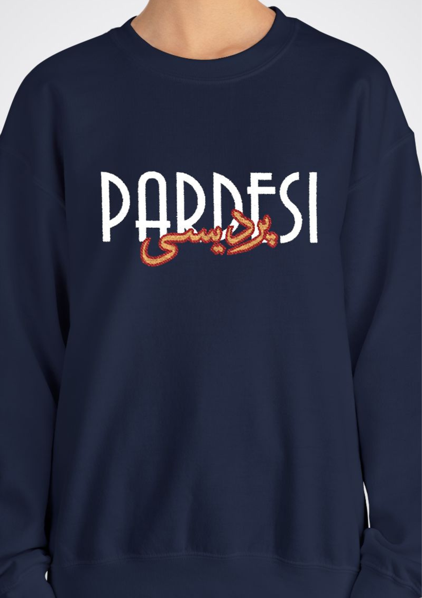 پردیسی Embroidered Crewneck Sweatshirt — Pardesi