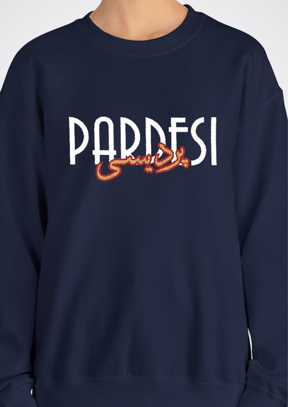 پردیسی Embroidered Crewneck Sweatshirt — Pardesi