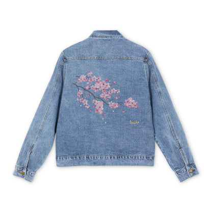 Cherry Blossom Men's Denim Jacket