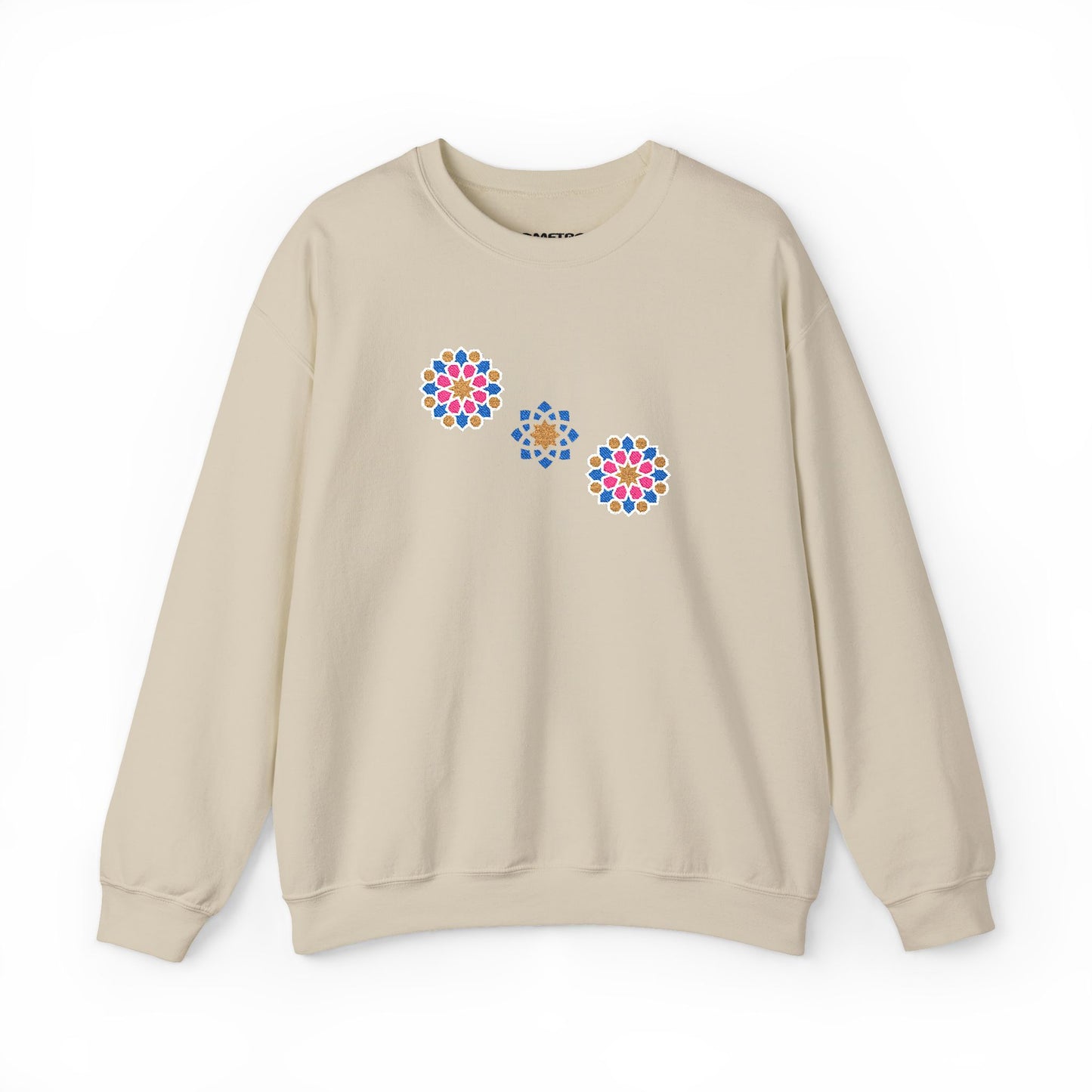 Phulkari  Embroidered Crewneck Sweatshirt