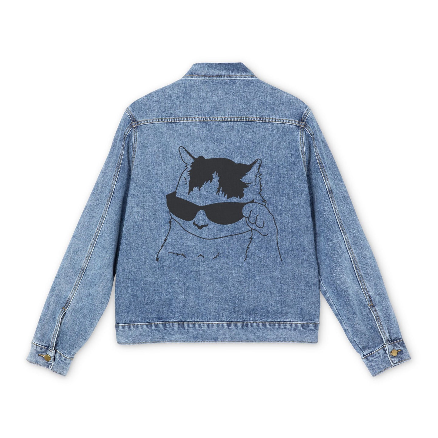 Swagy Cat  Denim Jacket for Men