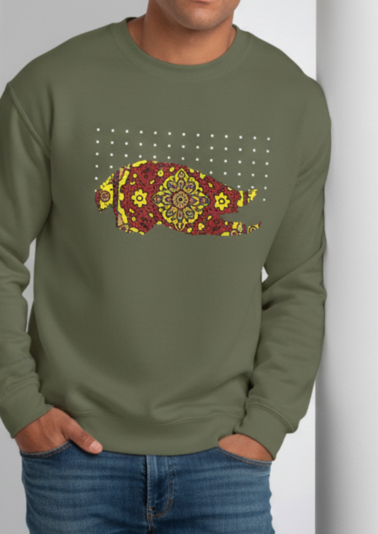 Nawaz II Embroidered Unisex Crewneck Sweatshirt