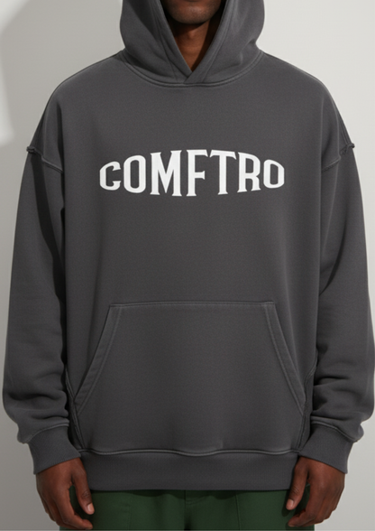 Raw-Seam Enzyme Washed Hoodie