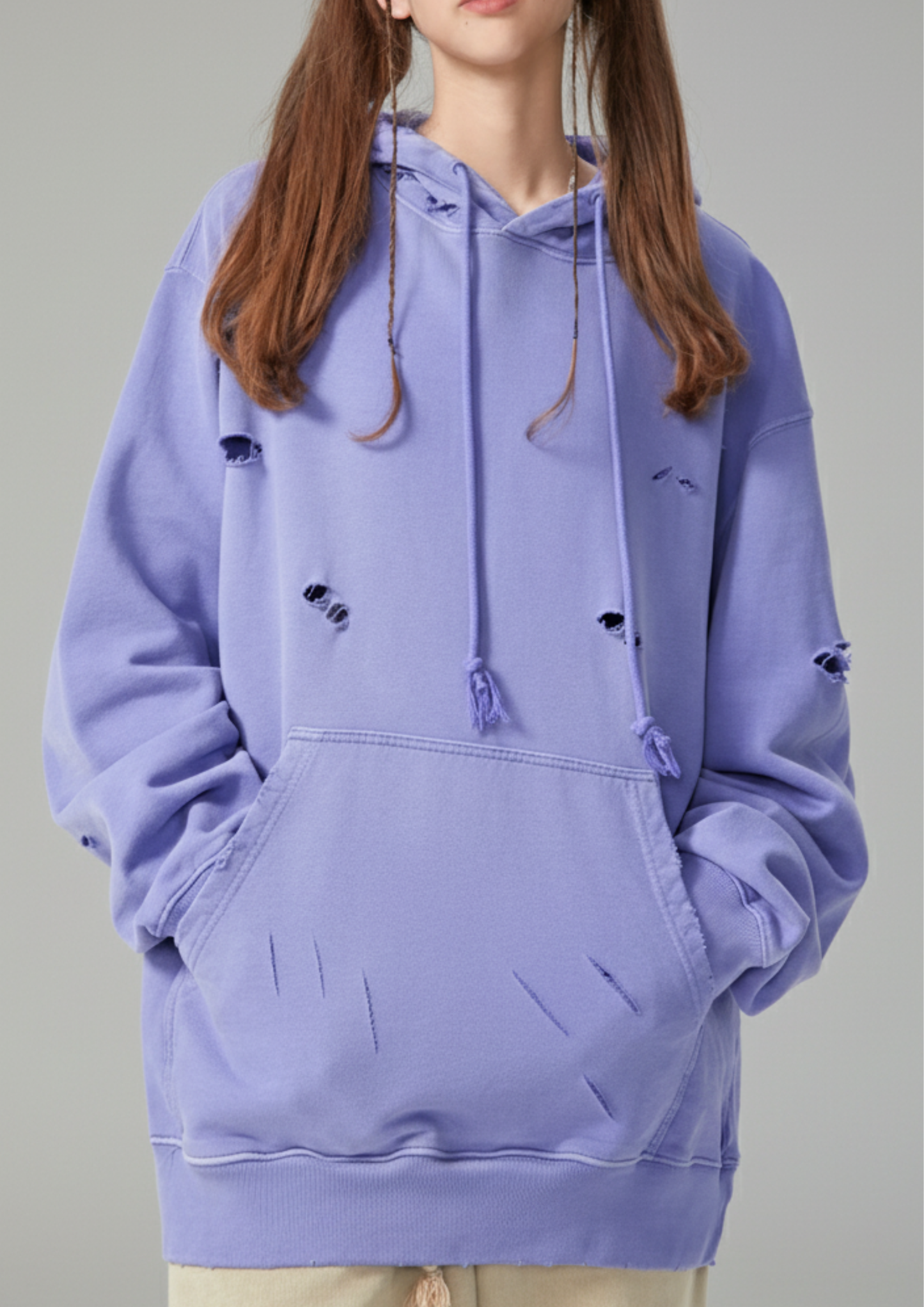 Distressed Vintage Wash Hoodie