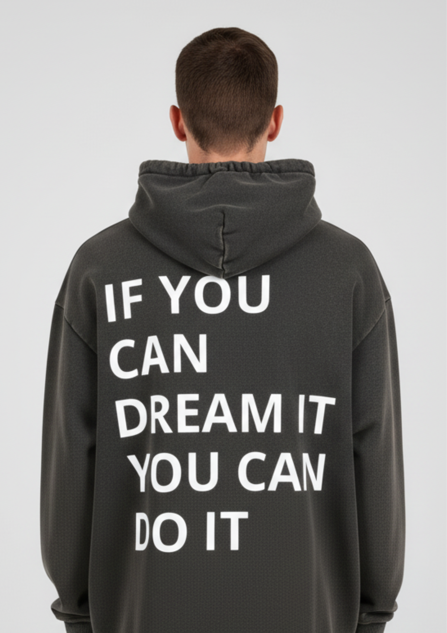 Vintage Washed Frayed-Hem Hoodie