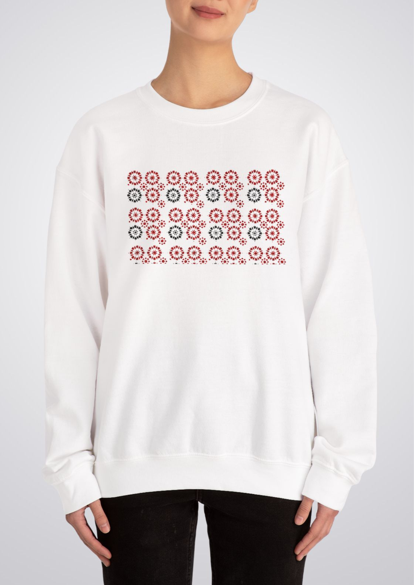 Zeenat Embroidered Crewneck Sweatshirt