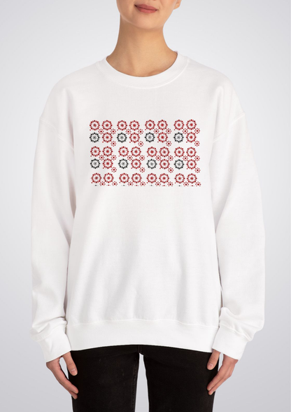 Zeenat Embroidered Crewneck Sweatshirt