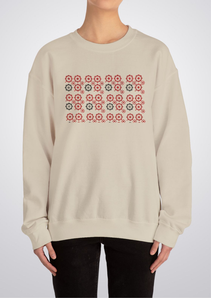Zeenat Embroidered Crewneck Sweatshirt
