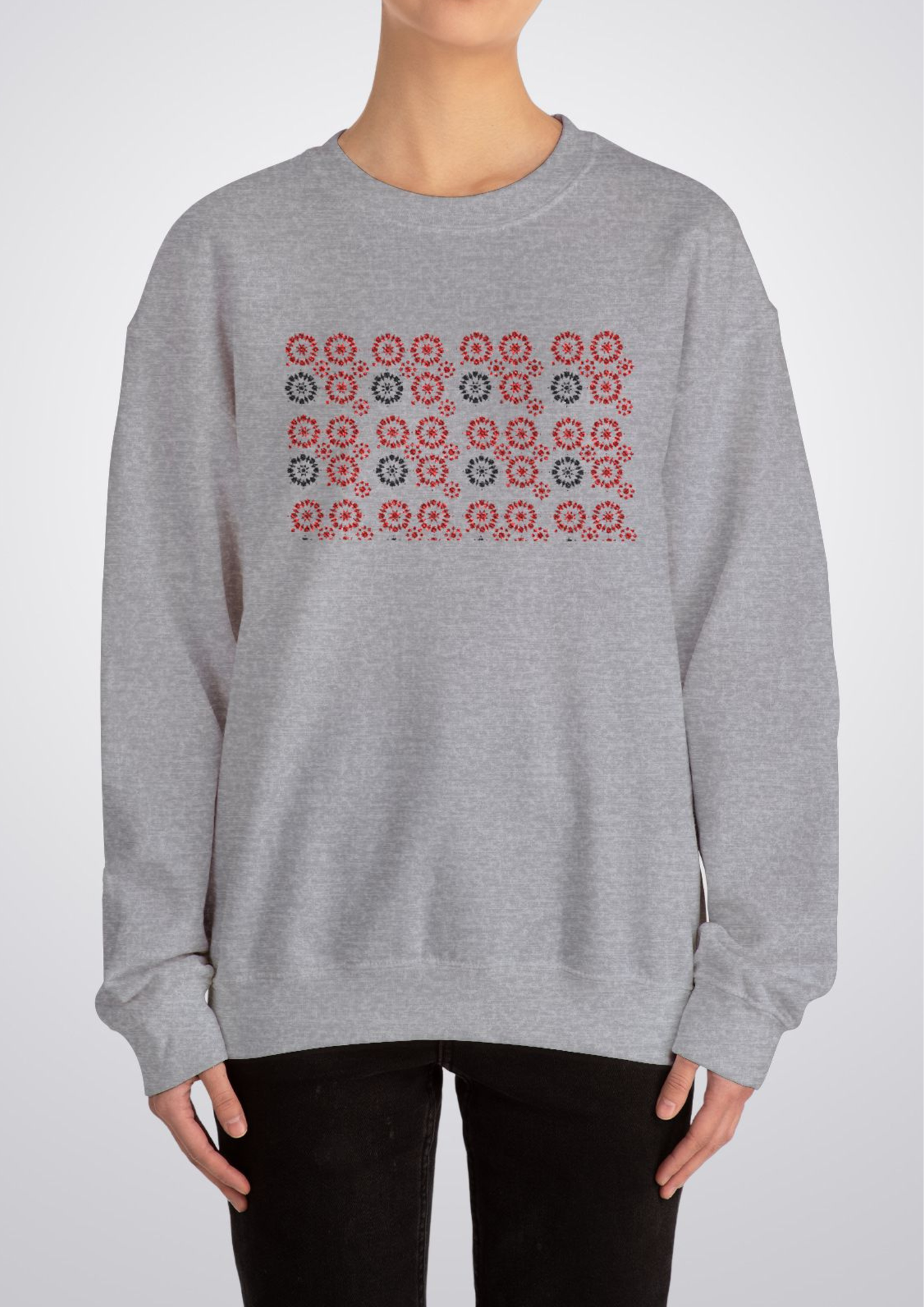 Zeenat Embroidered Crewneck Sweatshirt