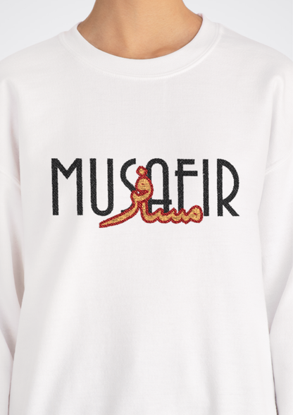 مسافر Embroidered Crewneck Sweatshirt — Musafir