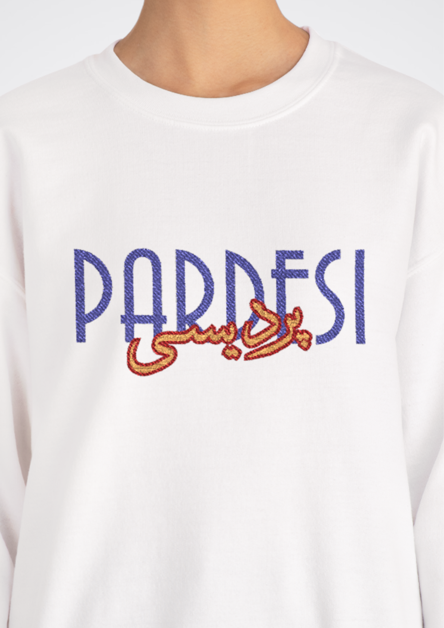 پردیسی Embroidered Crewneck Sweatshirt — Pardesi