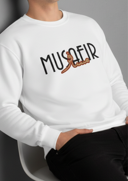 مسافر Embroidered Crewneck Sweatshirt — Musafir