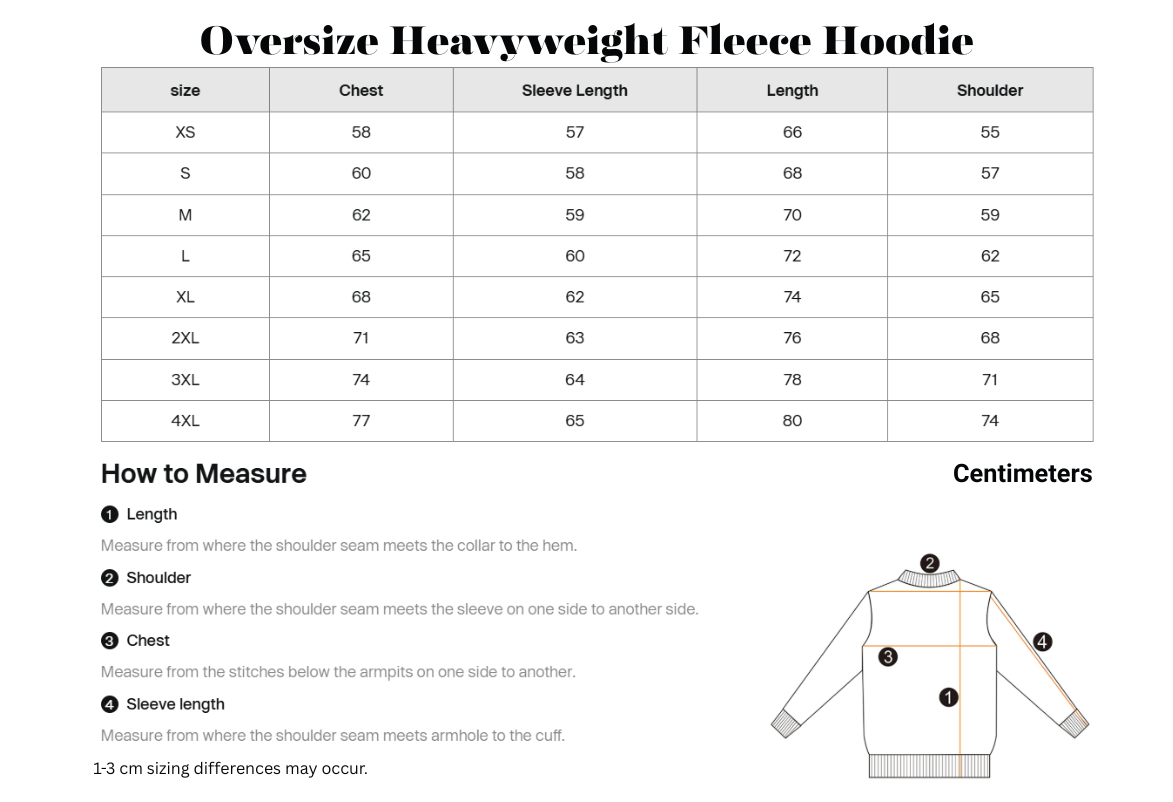 Oversize Heavyweight Fleece Hoodie