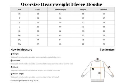 Oversize Heavyweight Fleece Hoodie