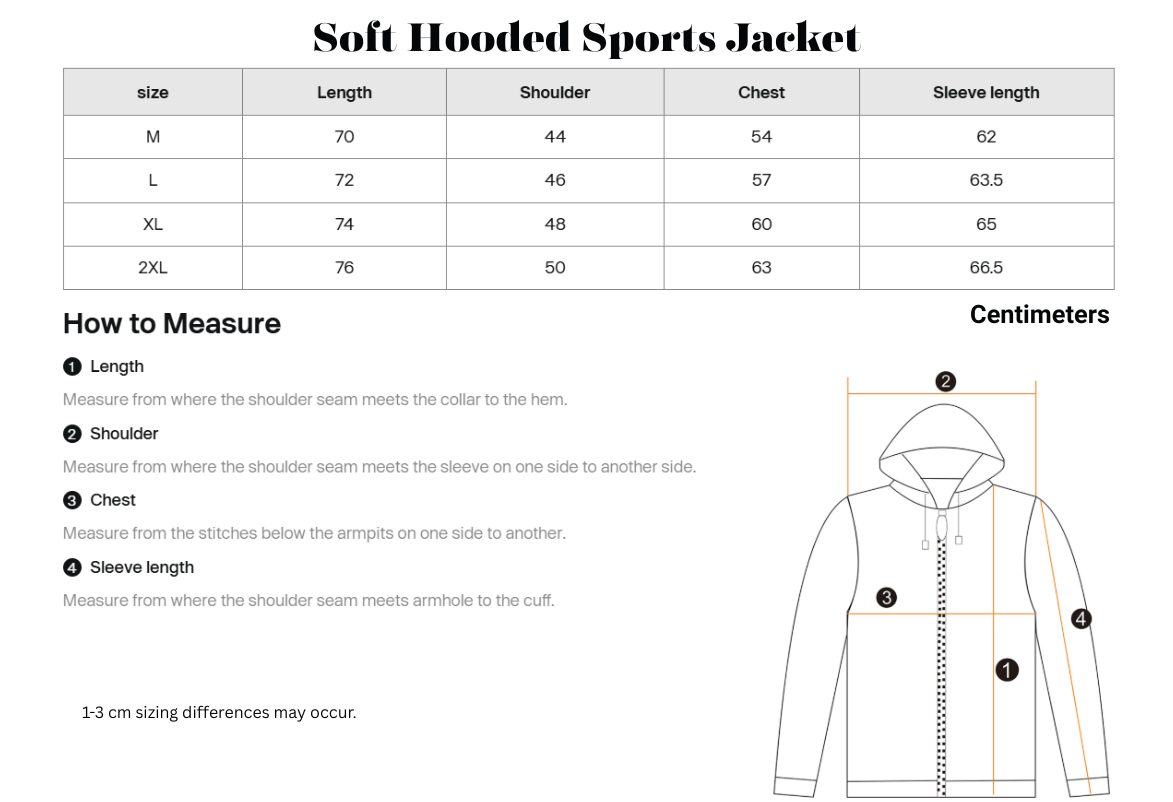 Soft Hooded Sports Jacket