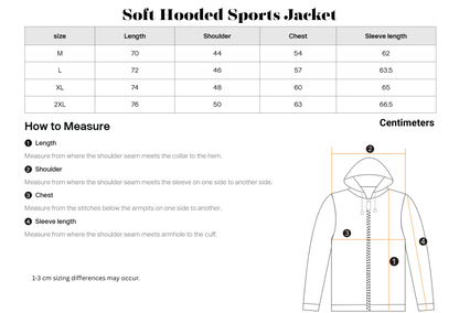 Soft Hooded Sports Jacket
