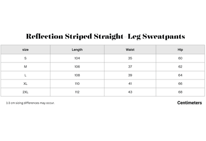 Reflection Striped Straight-Leg Sweatpants