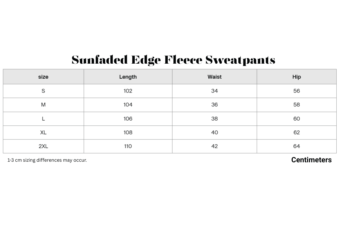 Sunfaded Edge Fleece Sweatpants