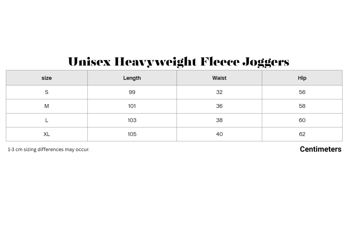 Unisex Heavyweight Fleece Joggers