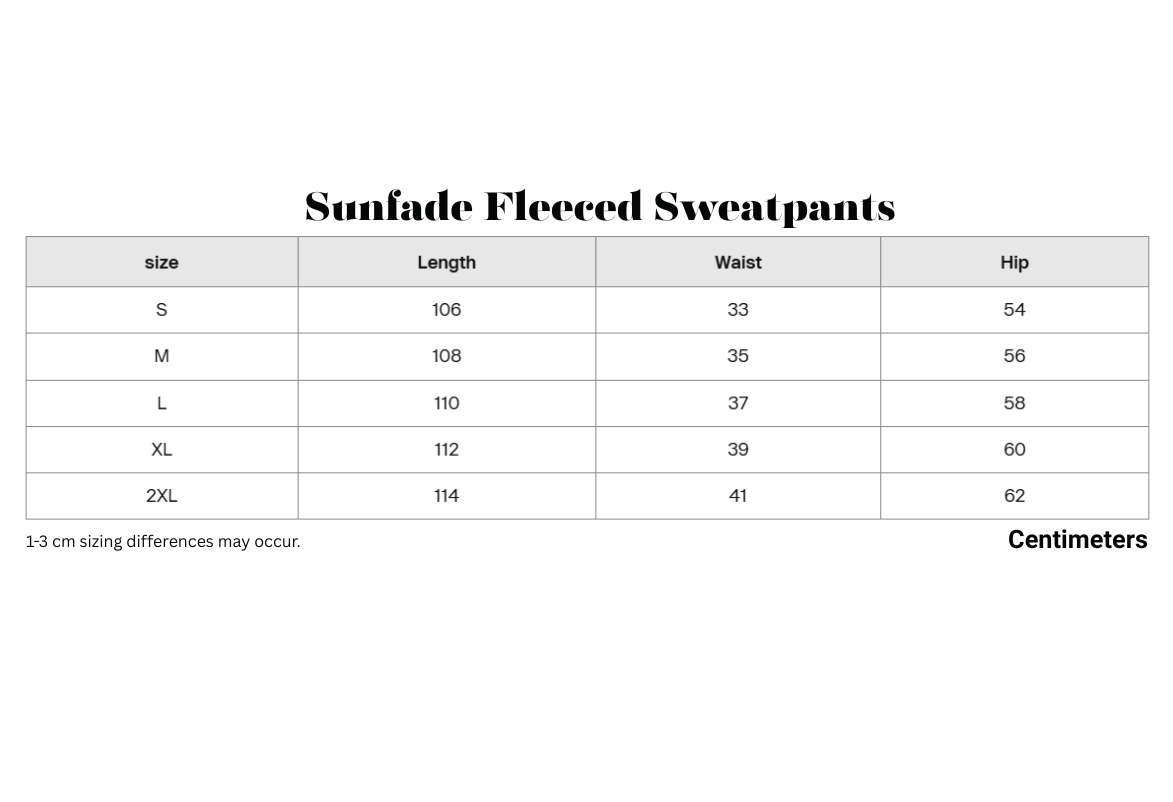 Sunfade Fleeced Sweatpants