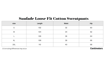 Sunfade Loose Fit Cotton Sweatpants