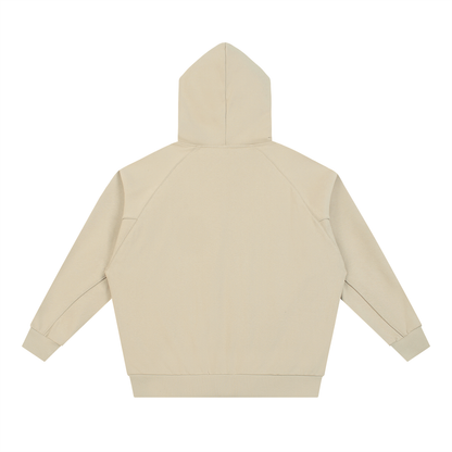 Dolman Sleeve Zip-Through Fleece  Hoodie