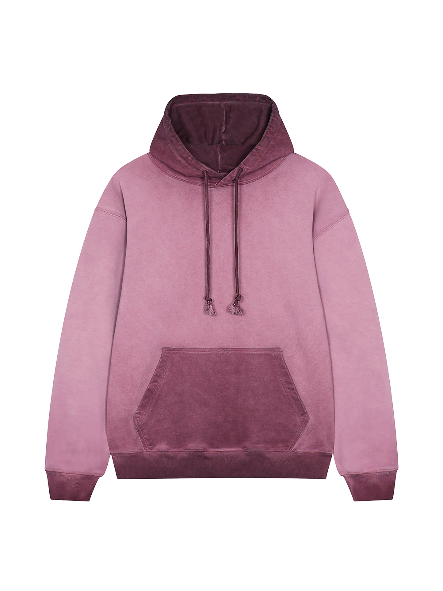 Ombre Stone Washed Colorpointed Hoodie