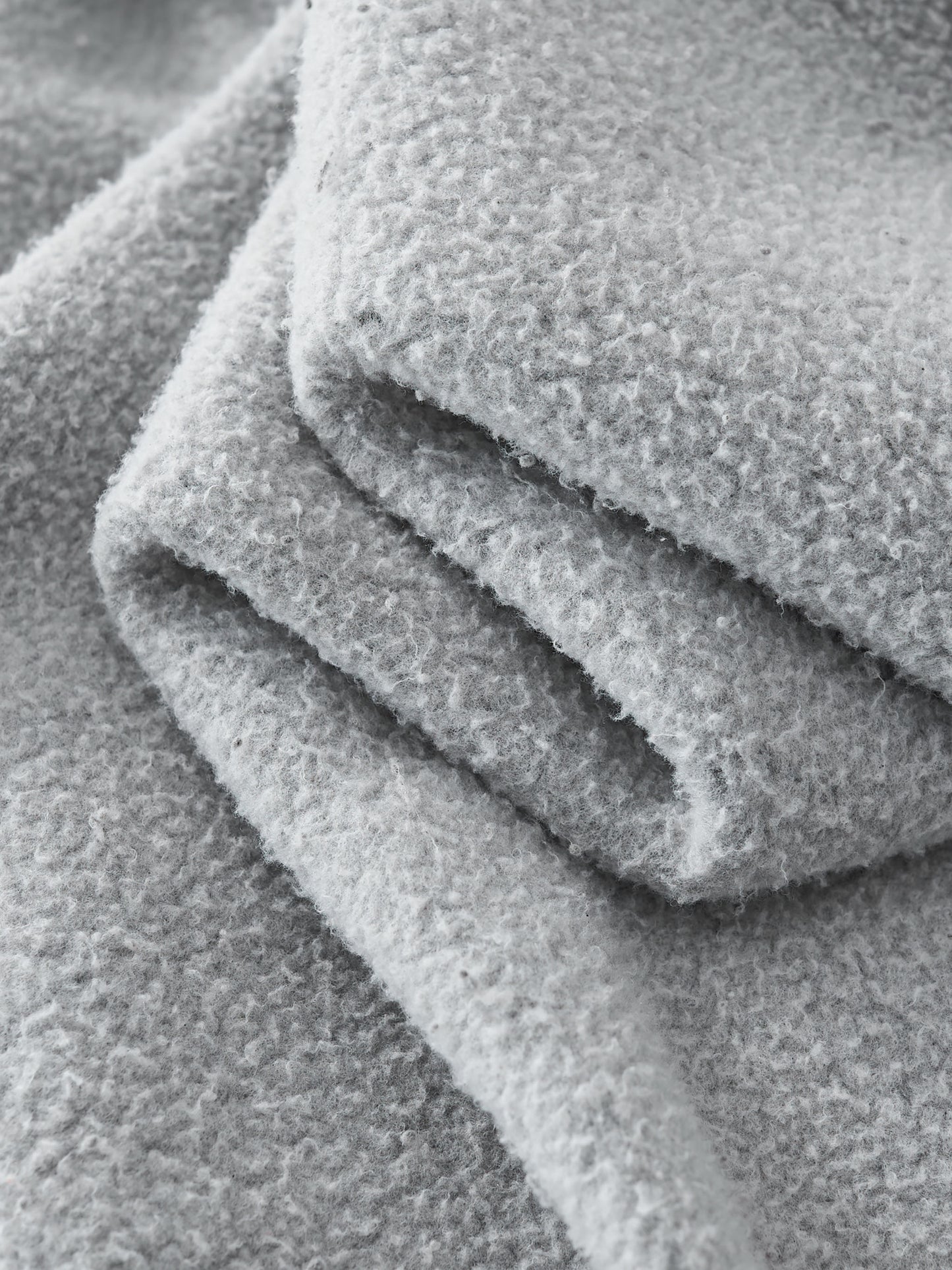 Plain Frayed Enzyme Washed Fleece Hoodie