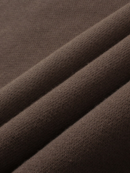 Solid Color Straight-Leg Sweatpants